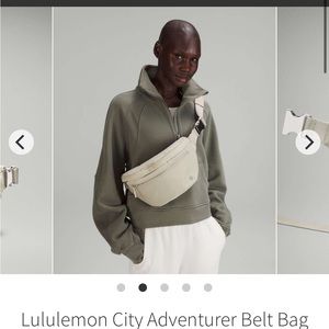Lululemon City Adventurer belt bag (Raw Linen)